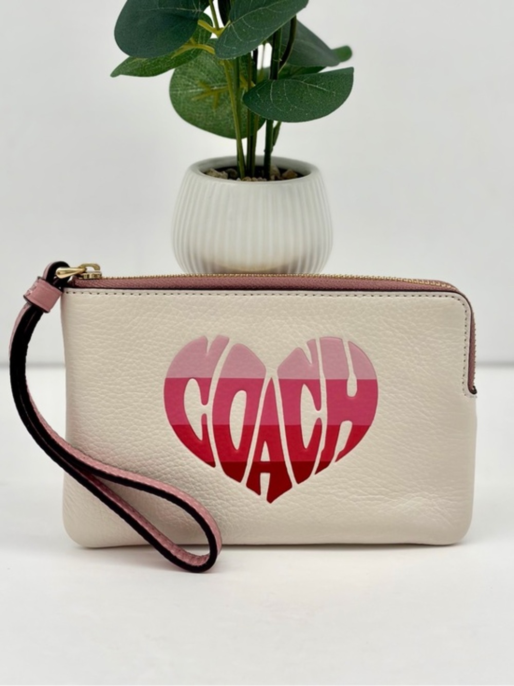 COACH Corner Zip Wristlet Wallet